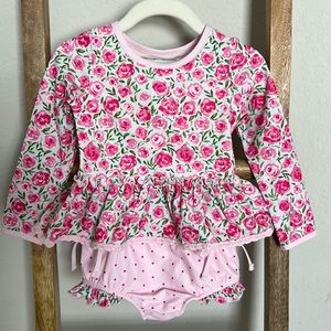 Sweet Honey Micah Swim Covered in Roses Rash Guard 2T Girls Bathing suit